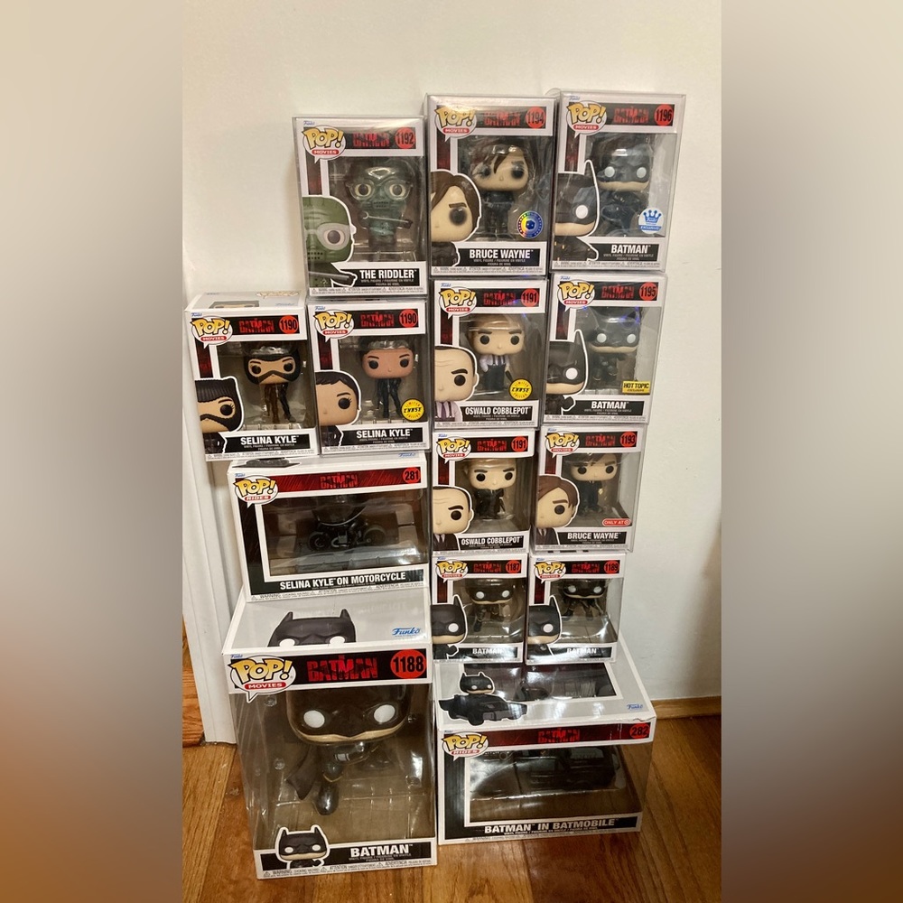 Funko Pop Movies The Batman (2022) Lot Complete Set